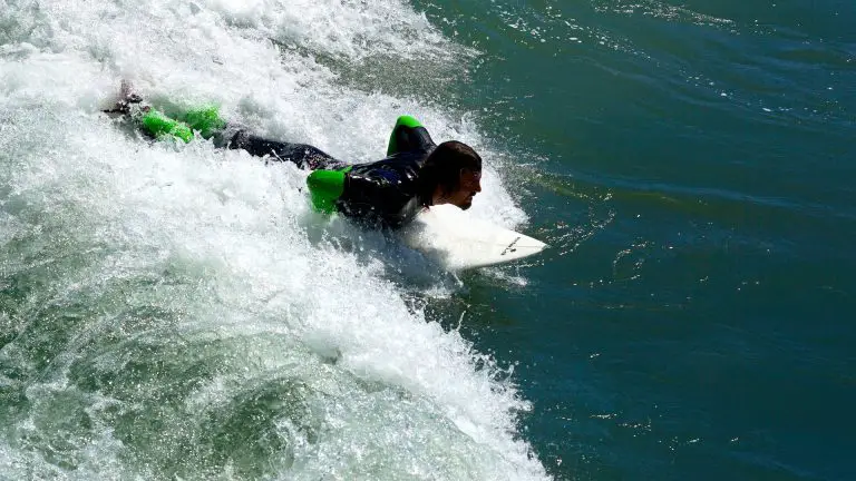 Man River Surfing on a board